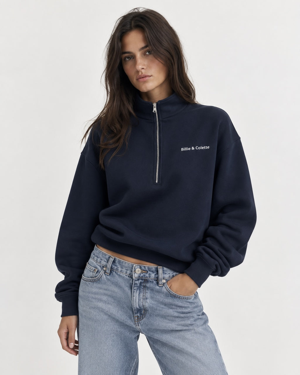 Billie & Colette — Zip Pullover